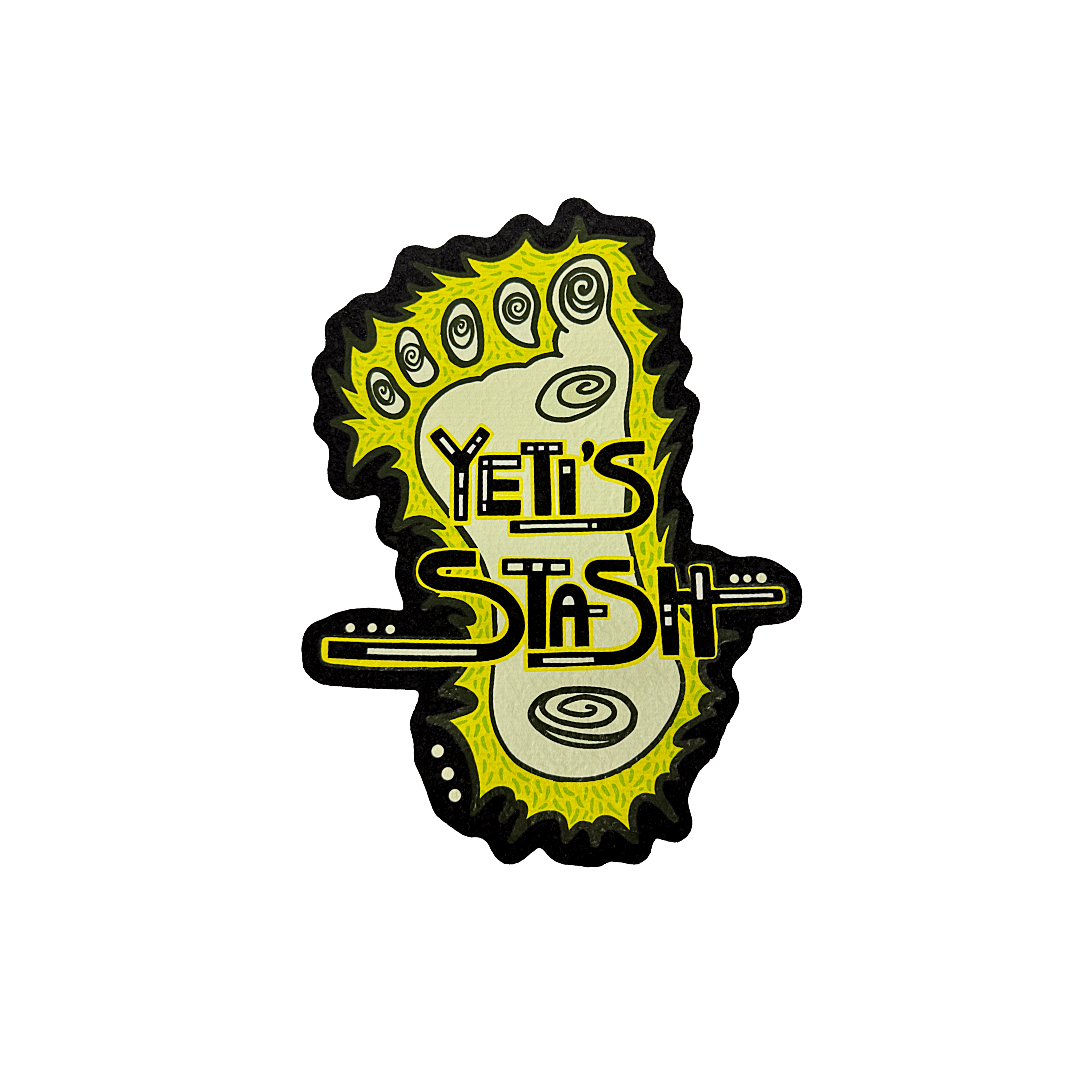Yetistash x Moodmats - Yellow Footprint Dab Mat