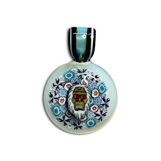 YETISTASH X FUTURE GLASS ART -  Blue Yeti Millie Pendant
