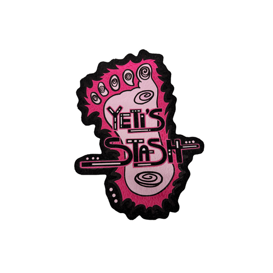 Yetistash x Moodmats - Pink Footprint Dab Mat