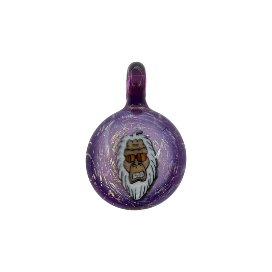 YETISTASH X FUTURE GLASS ART - Purple Dichroic Yeti Millie Pendant
