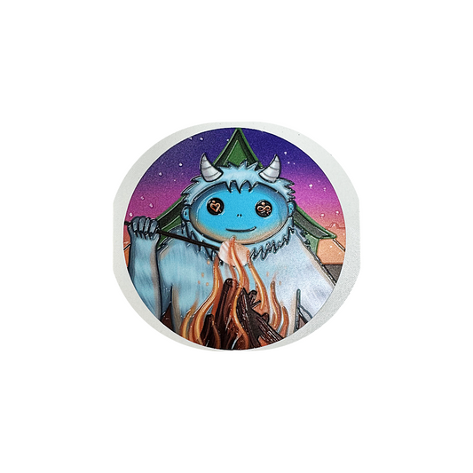 Yetistash Sticker - Campfire Yeti