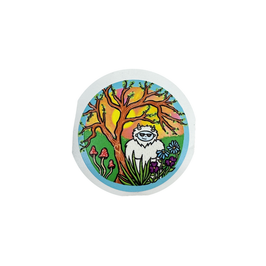 Yetistash Sticker - Sunset Yeti